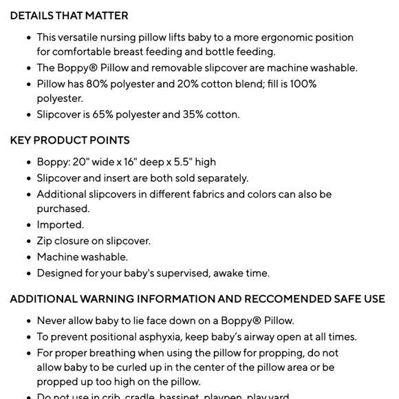 NWT Boppy® Bare Naked Brush Stroke Nursing Pillow Cover - Picture 4 of 6